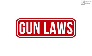 Gun laws rubber stamp vector illustration on white background. Gun laws rubber stamp.