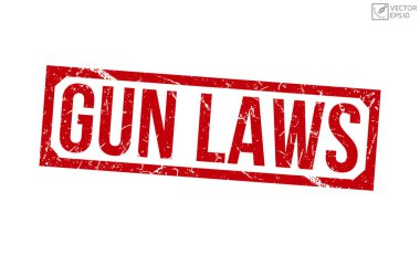 Gun laws grunge Rubber Stamp vector design.