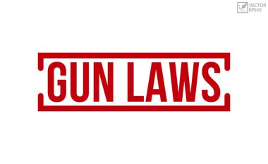 Gun laws rubber stamp vector illustration on white background. Gun laws rubber stamp.