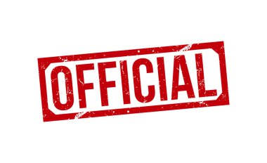 Resmi Kırmızı Lastik Damga Vektör Tasarımı.