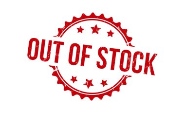 Stok dışı Kırmızı Kauçuk Pul Vektör Tasarımı.