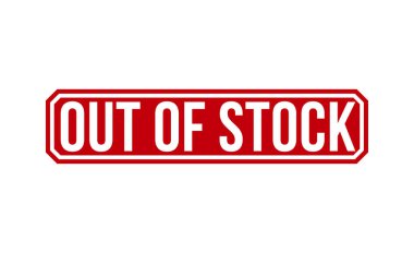 Stok dışı Kırmızı Kauçuk Pul Vektör Tasarımı.