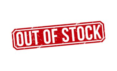 Stok dışı Kırmızı Kauçuk Pul Vektör Tasarımı.