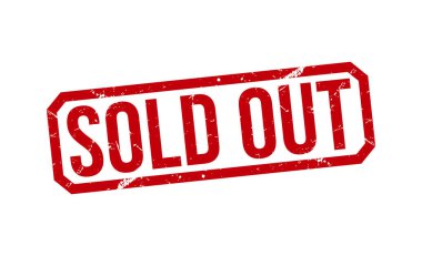 Beyaz arka planda kauçuk damga vektör çizimi satıldı. Lastik damga satıldı.