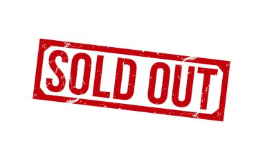 Beyaz arka planda kauçuk damga vektör çizimi satıldı. Lastik damga satıldı.