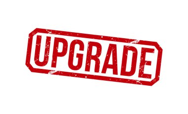 Kırmızı Lastik Damga vektör tasarımını yükselt.