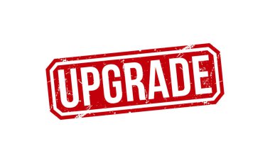 Beyaz arka planda kırmızı kauçuk damgası. Pul tabelasını yükselt. Damgayı yükselt.