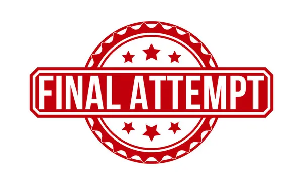 Final Attempt stamp red rubber stamp on white background. Final Attempt stamp sign. Final Attempt stamp.