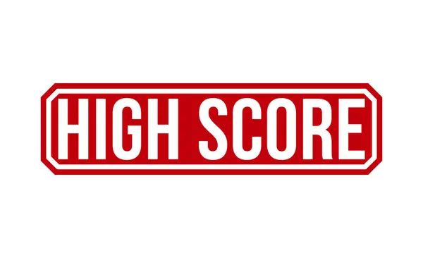 High Score rubber stamp vector illustration on white background. High Score rubber stamp