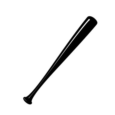 Premium baseball bat Icon. High Quality Vector Illustration in Flat Design, Isolated on White Background.
