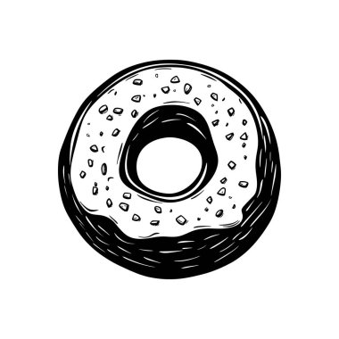 Premium donut Icon. High Quality Vector Illustration in Flat Design, Isolated on White Background.