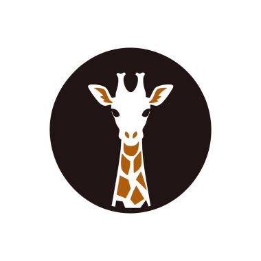 Modern giraffe head Icon in Outline Style. Perfect for UI, Web, and Graphic Design Projects.