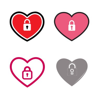 Professional Heart Locked Icon. Scalable, Clean, and Minimalist Vector for Apps and Branding.