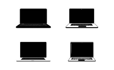 Modern laptop Icon in Outline Style. Perfect for UI, Web, and Graphic Design Projects.