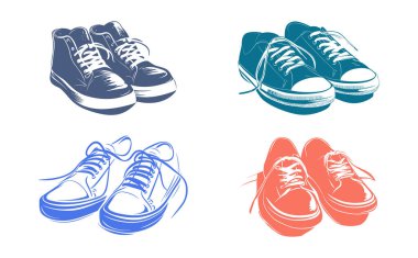 Modern shoes Icon in Outline Style. Perfect for UI, Web, and Graphic Design Projects.