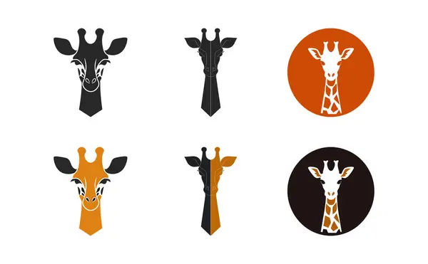 Modern giraffe head Icon in Outline Style. Perfect for UI, Web, and Graphic Design Projects.