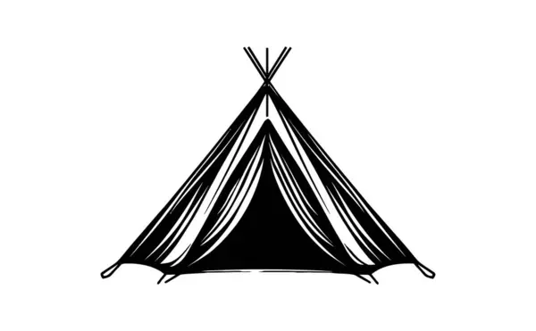 Premium tent Icon. High Quality Vector Illustration in Flat Design, Isolated on White Background.