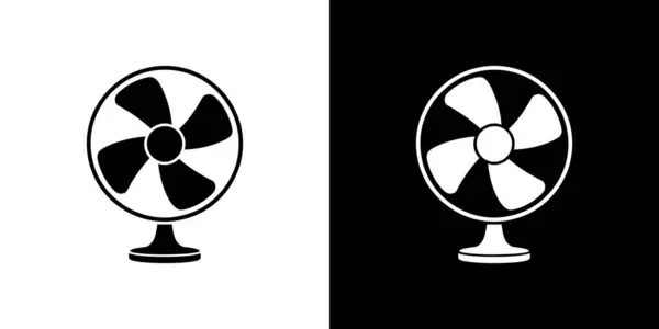 Bu resimde, biri beyaz arkaplana karşı siyah, diğeri siyah arkaplana karşı beyaz olmak üzere iki benzer elektrik yelpazesi tasviri yer alıyor..