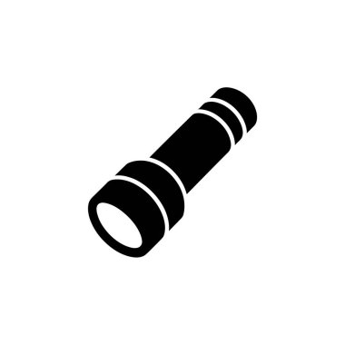 Bu minimalist tasarım şeffaf bir arkaplanda koyu siyah bir el feneri barındırıyor. Rehberlik, güvenlik veya aydınlatma için ideal.