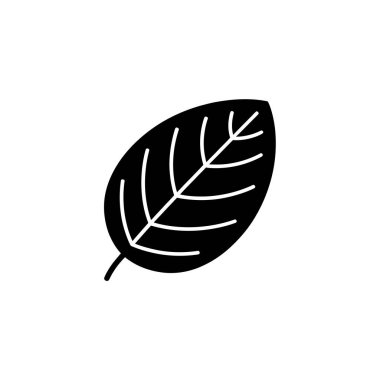 Bu resim tek bir siyah yaprak gösteriyor. Ayrıntılı damar desenleri var. Kırmızımsı beyaz bir arkaplanda izole edilmiş. Basit tasarımı onu doğa temalı projeler için uygun hale getiriyor..