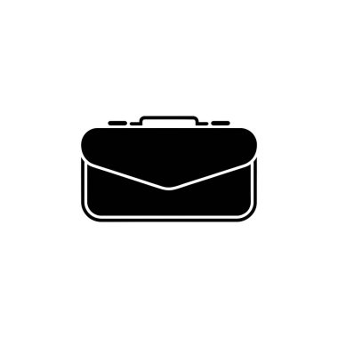 Basit ama zarif bir vektör sanatı. Siyah profesyonel bir evrak çantası. İş, iş, seyahat ve ofis ihtiyaçları için mükemmel bir tasarım..