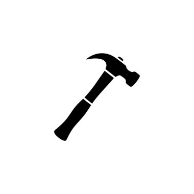 Bir çekiç aletinin büyüleyici siyah silueti, inşaat için ideal, marangozluk projeleri, ve ev onarım ihtiyaçları. Projeler ve tasarım ihtiyaçları için mükemmel grafik kaynağı.