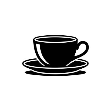 Bir fincan altlığının silüeti, temiz bir tasarım ve dijital kompozisyonlar ve tematik düzenler için uygun şeffaf bir arkaplan ile sunulmuştur..