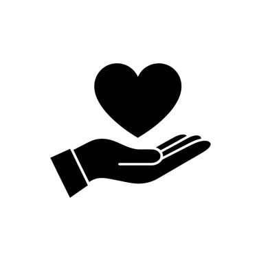 El siluetine yerleştirilmiş katı bir kalp şeklindeki izole tasarım, çok yönlü uygulamalar için temiz şeffaf bir arkaplan üzerine kurulur..