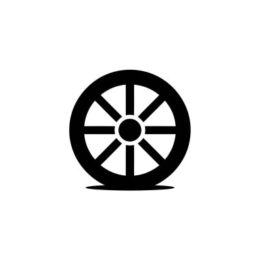 Minimalist tasarım, tekerlek ve şeffaf arkaplan detaylarıyla siyah renkli eski bir el arabası silueti gösteriyor. İzole edilmiş, her tasarıma eklemek için mükemmel.