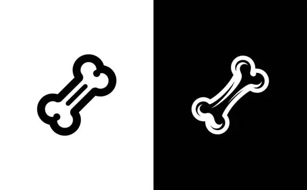 Şeffaf arka planda siyah yuvarlak kenarlı izole bir kemik çizgisi, veterinerlik kullanımı için basit bir karikatür tasarımına benziyor.