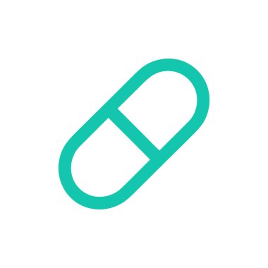 Koyu beyaz bir arka planda izole edilmiş tek bir akımlı turkuaz kapsül, temiz ve modern bir görüntü sunuyor. Yuvarlak şekli ve ayrık bölmesi dengeli bir bileşim oluşturuyor..