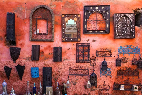 Artículos Venta Marrakech Souq Marruecos — Foto de Stock
