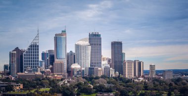 Sydney Merkez İş Bölgesi Skyline, Sydney, Avustralya.