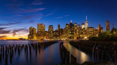 Manhattan şehir merkezi, Twilight, New York City, ABD