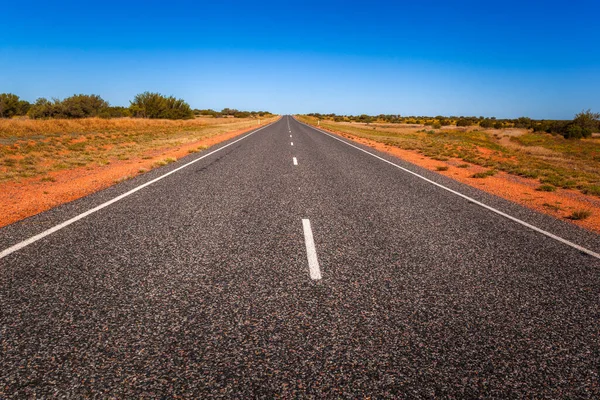 stock image Road to nowhere. Stuart highway, Northern Territory, Australia