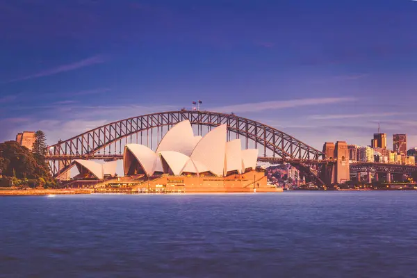Sydney Australie Circa Août 2016 Opéra Harbour Bridge Sydney Australie — Photo