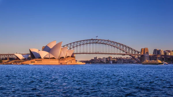 Sydney Australia Circa Agosto 2016 Baia Sydney Con Opera House — Foto Stock