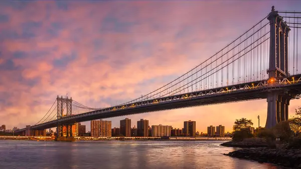 Manhattan Köprüsü New York Abd — Stok fotoğraf