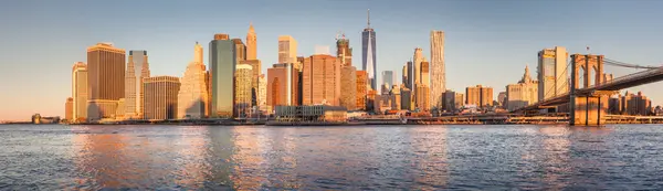 Manhattan Aşağısındaki Şehir Manzarası New York City Abd — Stok fotoğraf