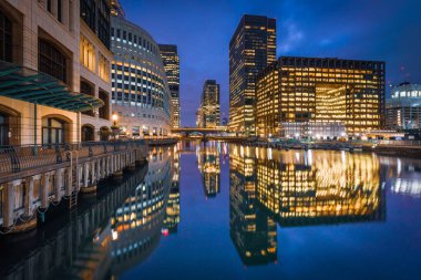 Canary Wharf, Londra, İngiltere Manzarası