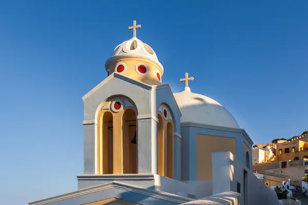 Католическая Церковь Святого Стилианоса Санторини Греция — стоковое фото