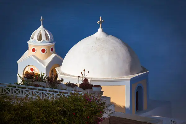 Iglesia Católica San Estilianos Santorini Grecia — Foto de Stock