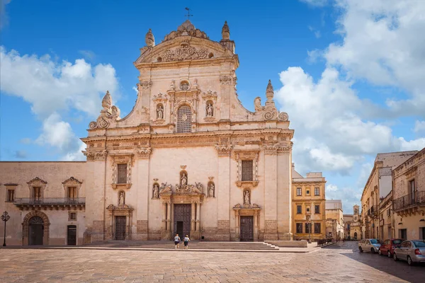 Die Hauptkirche Chiesa Madre Dei Santi Pietro Paolo Galatina Lecce — Stockfoto