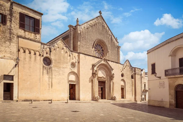 Facciata Della Basilica Santa Caterina Alessandria Galatina Lecce — Foto Stock