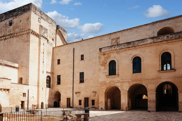 Der Innenhof Der Kaste Karls Lecce Italien — Stockfoto