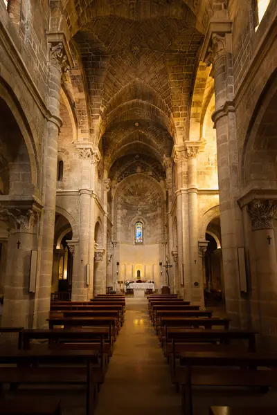 Interior Igreja São João Batista Matera Itália — Fotografia de Stock