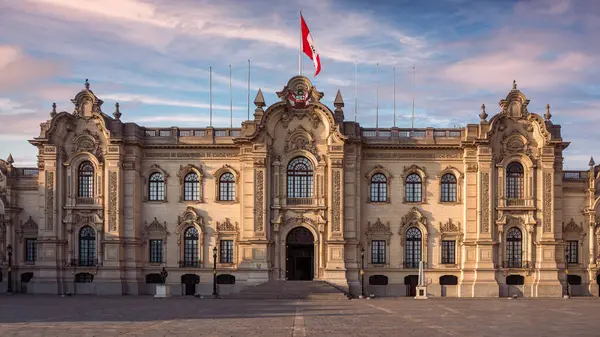 Palacio Gobierno Residencia Del Presidente Del Perú Conocida Como Casa —  Fotos de Stock