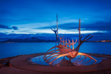 Güneş Voyager (Solfar) heykeli, Reykjavik, İzlanda