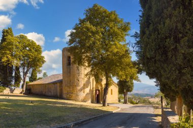 Corsignano, Pienza, İtalya 'dan St. Vito e Modesto Kilisesi