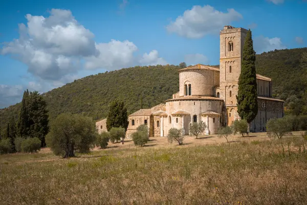 意大利托斯卡纳Montalcino Sant Antimo修道院 — 图库照片